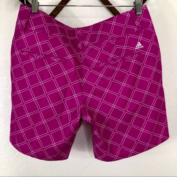 Adidas |Golf Climalite Diamond Print Shorts - Picture 3 of 11